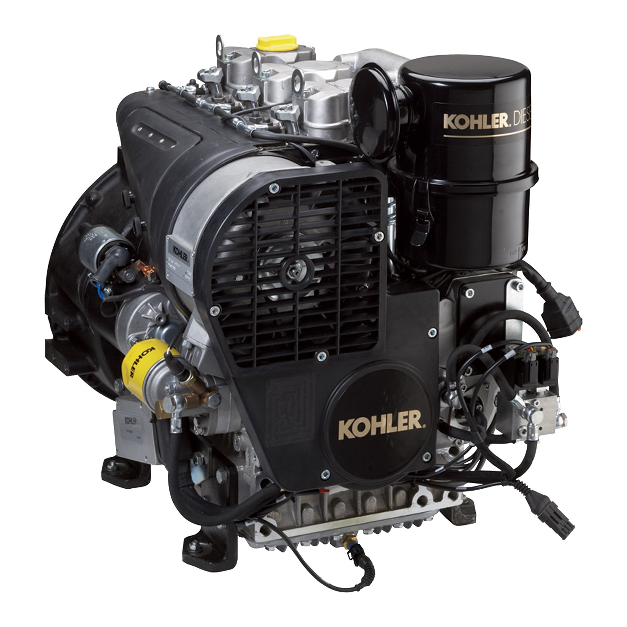 Kohler Four-Stroke Air-Cooled Diesel Engine — 25.2 HP, Group 8 Interchange Shaft, Model# PA-KD62525002